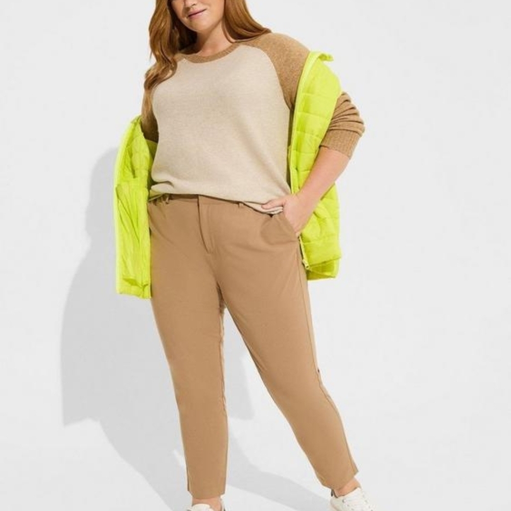 Torrid Cream and Tan Sweater Cardigan